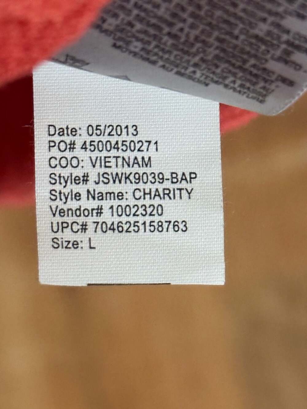Jessica Simpson Orange Textured Fit and Flare Dress Size L - Picture 7 of 7